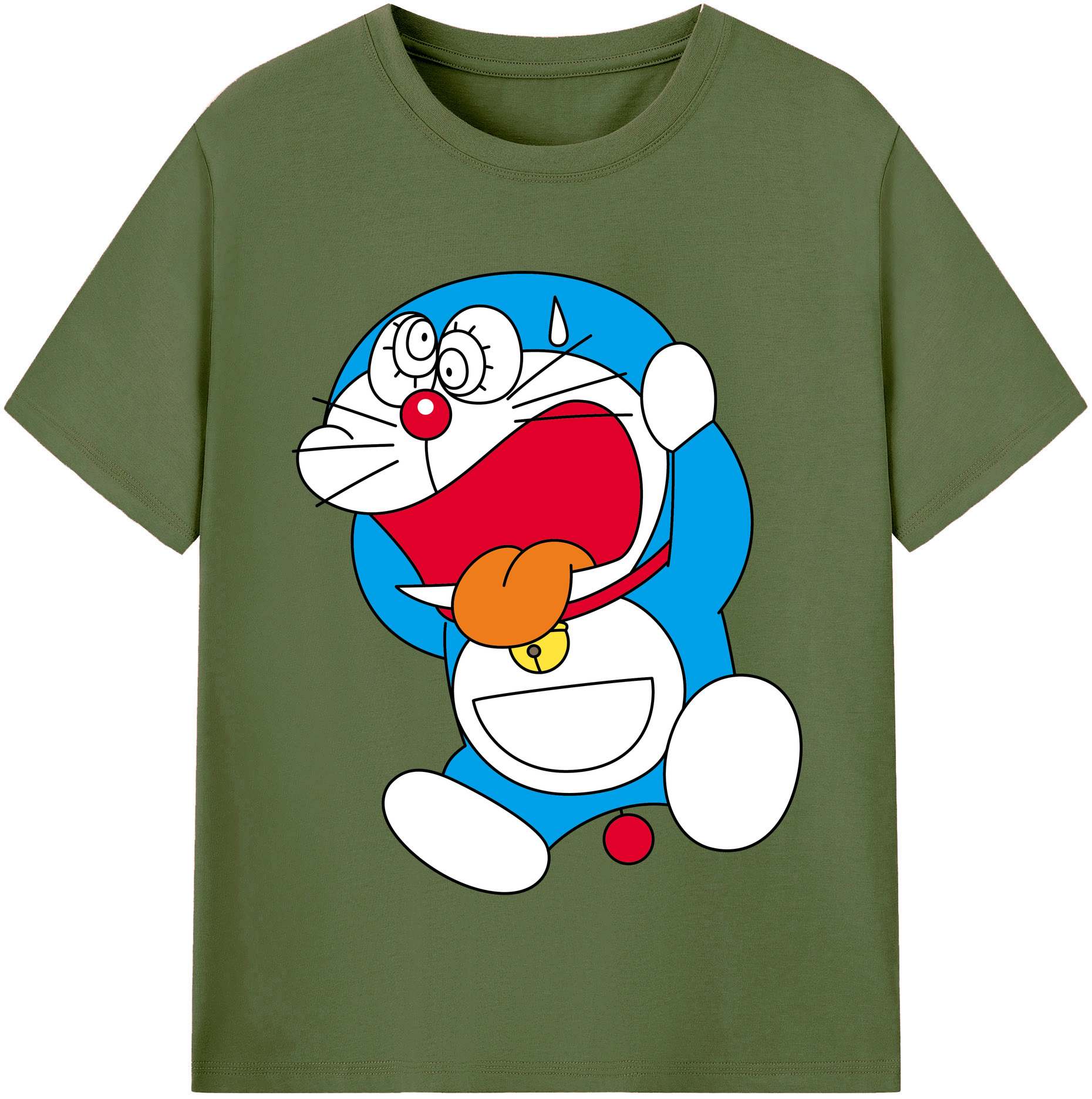 （画像用） ドラえもん Doraemon 綿100％半袖Tシャツ（フロントプリント）